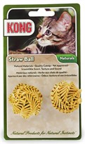 KONG Cat Naturals Straw Ball (2 pack)