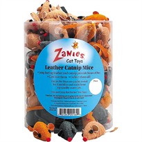 Leather Catnip Mice (Per Mouse)