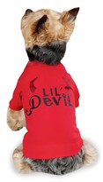 Zack & Zoey Halloween Lil' Devil Tee Red - M (16")