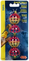 Living World 4 Plastic Balls with Bells