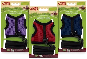 Living World Harness/Lead Medium Assorted Colors