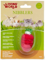 Living World Nibblers Wood/Loofah Chews - Stawberry