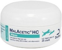 DermaPet Malacetic HC Wipes (25 ct)