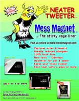 Mess Magnet Cage Liner 4-PACK (11"x15")