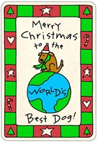 Crunch Card "Merry Christmas to the World's Best Dog"