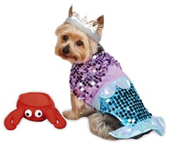 Casual Canine Glim-Mermaid Costume - XSMALL