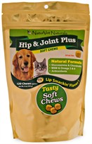 Naturvet Hip & Joint Plus for Dogs & Cats (120 soft chews)