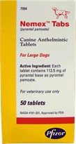 Nemex Tabs For Large Dogs - 50 Tablets