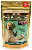 NaturVet Allergy Aid Powder Supplement for Dogs & Cats 60 Day Supply