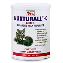 Nurturall-C Kitten Milk Replacer Powder (12 oz)