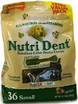 Nylabone Nutri Dent Edible Dental Chews (36 SMALL / 17.7oz) - Extra Value Pack