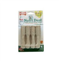 Nylabone Nutri Dent Edible Puppy Dental Chews - Milk Protein Medium (4 ct)