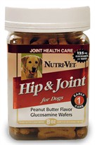 Nutri-Vet Hip and Joint Peanut Butter Flavor Wafers (8 oz)