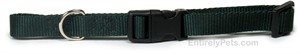 Nylon Adjustable Collar - Hunter Green