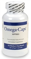Omega-Caps - For MEDIUM Dogs (60 Softgel Capsules)