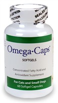 Omega-Caps - For CATS & SMALL Dogs (60 Softgel Capsules)