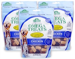 3 PACK Pet Botanics Healthy Omega Treats - Chicken (18 oz)