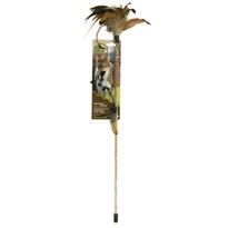 Ourpet's Play-N-Squeak Tiger Teaser Play Wand