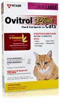 Ovitrol X-Tend Flea & Tick Spot On for Large Cats (5 lbs and over) - 3 MONTH