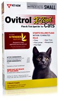 Ovitrol X-Tend Flea & Tick Spot On for Small Cats (2.5-5 lbs) - 3 MONTH