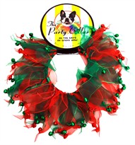 Holiday Party Collar - Xmas Jingle Bells - Small (10")