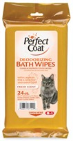 Perfect Coat Deodorizing Bath Wipes for Cats (24 ct)