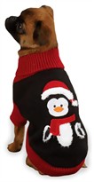Zack & Zoey Holiday Penguin Sweaters Black - S/M (14")