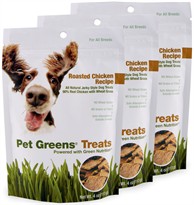 Pet Greens Jerky Dog Treats Roasted Chicken 3-PACK (12 oz)