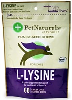 Pet Naturals L-Lysine Chews for Cats (60 count)