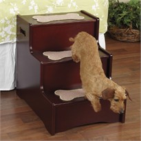 Pet Studio A Step Above Pet Stairs - Mahogany