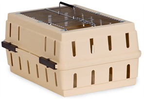 Petmate Cabin Kennel Solid Top upto 10lbs - Almond