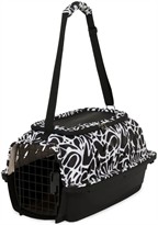 Petmate Curvations Top Load 19" upto 10lbs - Black & White/Black
