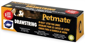 Petmate Liner High Back Drawstring Jumbo (8 pack)