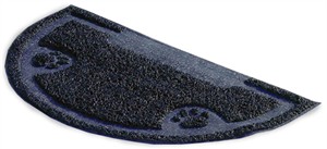 Petmate Litter Catcher Mat 1/2 Circle - Ice Blue