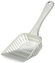 Petmate Litter Scoop with Microban Jumbo - Bleached Linen