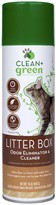 Clean & Green Litter Box Odor Eliminator, Cleaner and Stain Remover for Cats (16 oz)