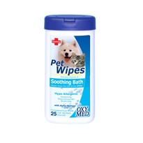 Tropiclean Oxy Med Pet Wipes Soothing Bath (25 ct)