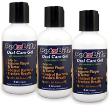 3-PACK Petzlife Oral Care Gel Peppermint Flavor (12 oz)
