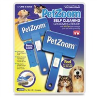 PetZoom Self Cleaning Grooming Brush (2-PACK) 
