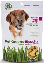Pet Greens Biscuits Turkey & Veggie Recipe (14 oz)