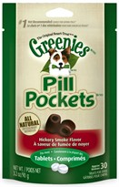 GREENIES Pill Pockets Hickory Smoke Tablet (3.2 oz)