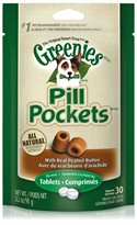 GREENIES Pill Pockets Peanut Butter Tablet (3.2 oz)