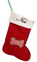 Pet Studio Naughty & Nice Stockings Dog