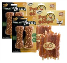 TREAT BUNDLE (2-Long Lasting Chewz Bone) + (2-Chic 'n Skewers)