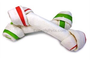 Holiday Porkhide Bones ( 6 - 6.5 in Bone ) - 2 PACK