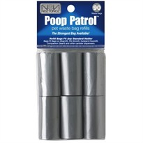 Firstrax Poop Patrol  Pet Waste Bag (6 Refill Rolls, 90 bags)