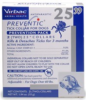 2-PACK PREVENTIC Collar (25") - For Dogs OVER 60 lbs