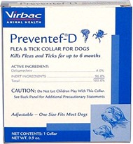 PREVENTEF-D Flea and Tick Collar for Dogs