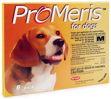 6 Pack ProMeris for  Dogs  22 - 55 lbs