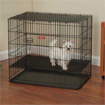 ProSelect Puppy Playpen w/Plastic Pan Medium - Black